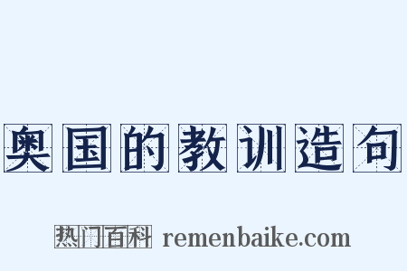 奥国的教训造句是什么意思的图片
